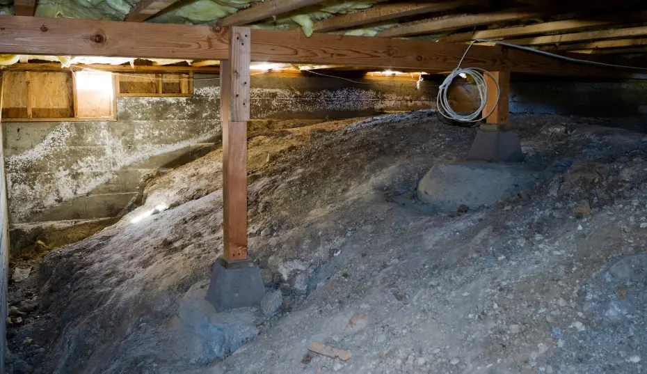 Mastertech Environmental performing crawl space mold remediation in Myrtle Beach, SC.